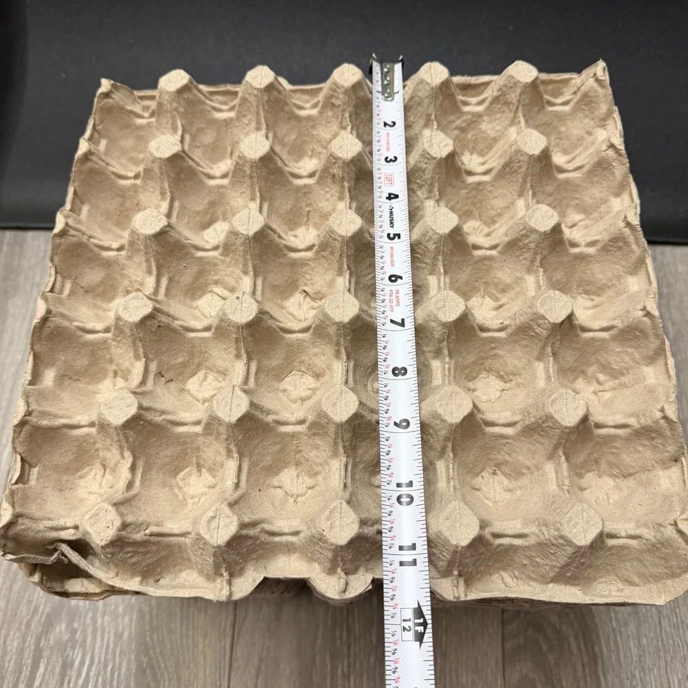 18 Pack Pulp Egg Trays 30 Count Flats Natural Fiber Stackable Storage Crafting